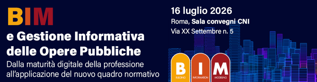 Locandina Evento BIM e Gestione Informativa - 16 luglio 2026